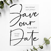 Minimale laag draagbaar script: datum opslaan save the date