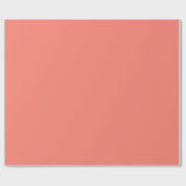 Minimale laagwaardige Solid Chic Salmon Pink Plain Cadeaupapier (Vlak)