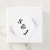 Minimale Labels met een lederbruiloft (In situ)