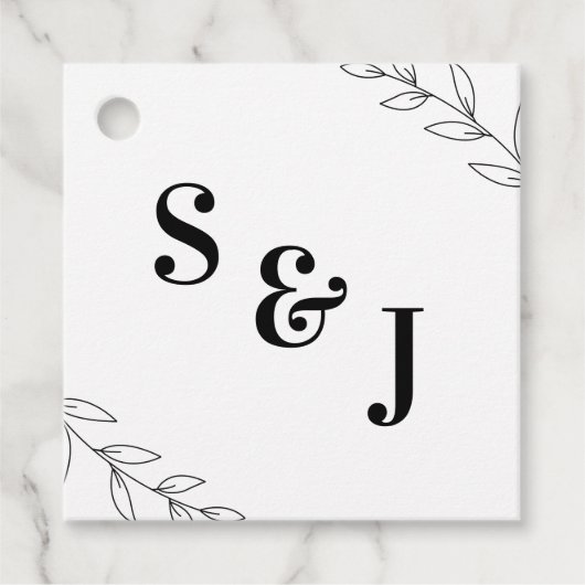 Minimale Labels met een lederbruiloft (Voorkant)