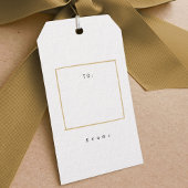 Minimale Labels voor gouden cadeaus Cadeaulabel