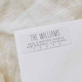 Minimale labels voor retouradressen