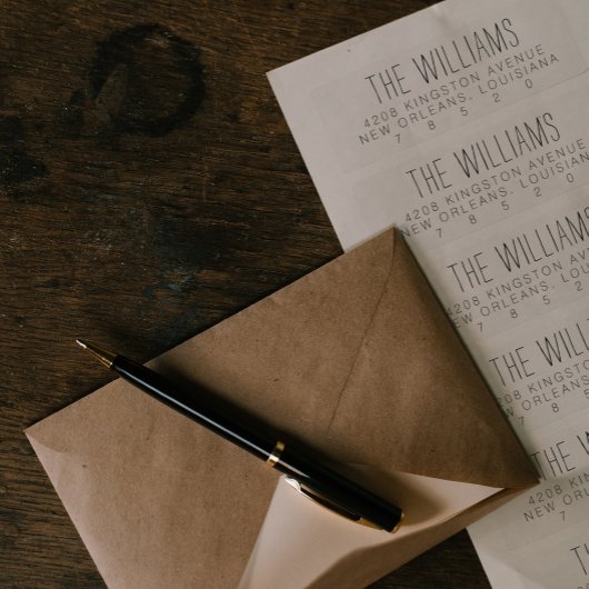 Minimale labels voor retouradressen