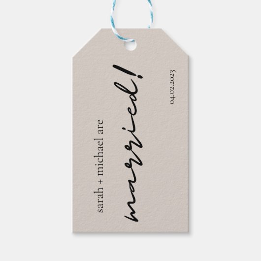 Minimale Labels voor weddenschappen Cadeaulabel (Voorkant)