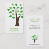 Minimale landschapsarchitectuur Wellness Verticaal Visitekaartje (Voorkant / Achterkant)