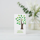 Minimale landschapsarchitectuur Wellness Verticaal Visitekaartje (Staand voorkant)