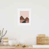 Minimale landschapsfoto van berglandschap poster (Keuken)