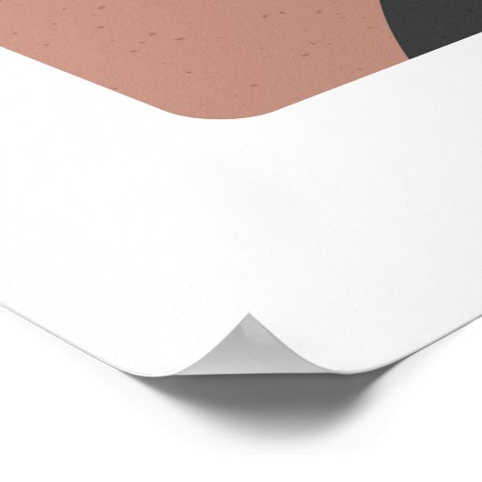 Minimale landschapsfoto van berglandschap poster (Hoek)