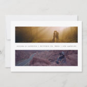 Minimale landschapsfoto's save the date (Voorkant)