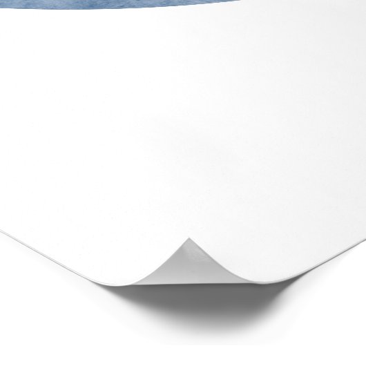 Minimale landschapskunst poster (Hoek)