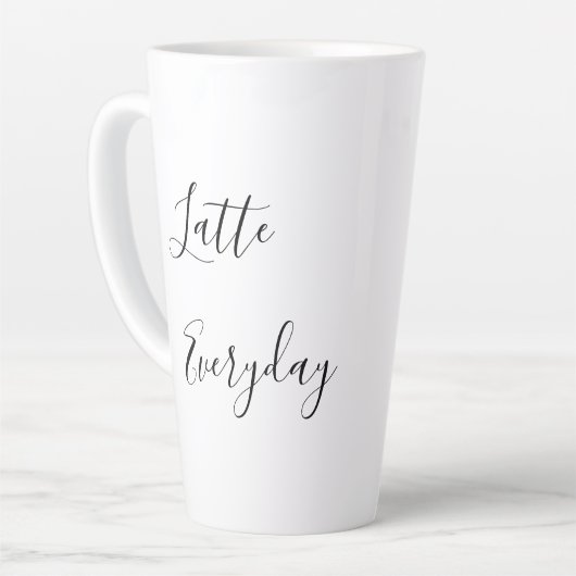 Minimale latte Mok voor elke dag (Linkerhoek)