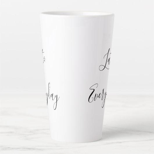 Minimale latte Mok voor elke dag (Voorkant)