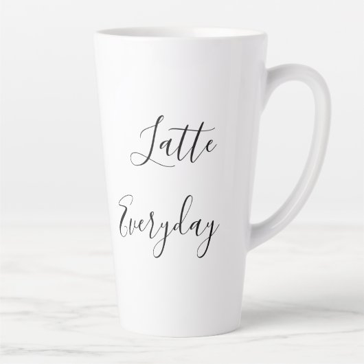 Minimale latte Mok voor elke dag (Rechts)