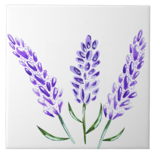Minimale Lavendel Bloemen Botanische Boerderij Tegeltje