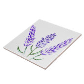 Minimale Lavendel Bloemen Botanische Boerderij Tegeltje (Zijkant)