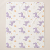 Minimale Lavendel Franse Bulldog Silhouet Deken (Voorkant)