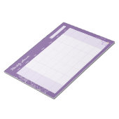 Minimale lavendel maandelijkse planner (aangepaste notitieblok (Schuin)