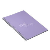 Minimale Lavendel Modern Notitieboek (Rechterzijde)