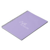 Minimale Lavendel Modern Notitieboek (Linkerzijde)