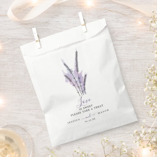 Minimale lavendepletassen bedankzakje (Geknipt)