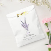 Minimale lavendepletassen bedankzakje (Gezegeld)