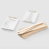 Minimale Leaf Boho Floral Bruiloft Handwaaier (Niet-gemonteerd)