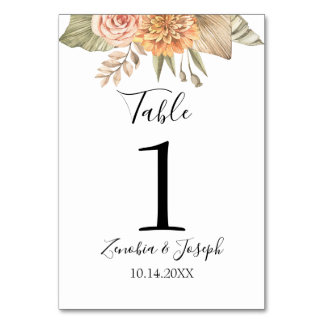 Minimale Leaf Boho Floral Bruiloft Kaart