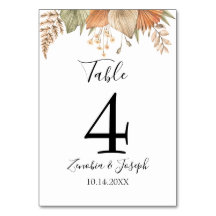 Minimale Leaf Boho Floral Bruiloft