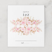 Minimale Leaf Boho Floral Bruiloft Plaatskaartje (Buitenkant ongevouwen)