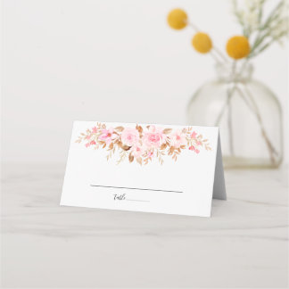 Minimale Leaf Boho Floral Bruiloft Plaatskaartje