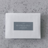 Minimale lebben | Adresetiketten met een blauwe br Sticker