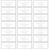 Minimale lebben | Adresetiketten met een donkerbla Sticker (Voorkant)