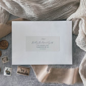 Minimale lebben | Adresetiketten met een donkerbla Sticker