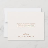 Minimale lebben | Boho Cream Flat - Hartelijk dank Bedankkaart (Achterkant)