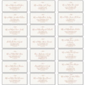 Minimale lebben | Boho Cream Guest Adresetiketten Sticker (Voorkant)