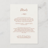 Minimale lebben | Boho Cream — Kaart met details (Voorkant)