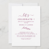 Minimale lebben | Boho Cream Let's Celebrate Kaart (Voorkant)