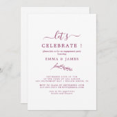 Minimale lebben | Boho Cream Let's Celebrate Kaart (Voorkant / Achterkant)