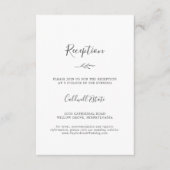 Minimale lebben | Donkergrijze ontvangst Kaart inv (Voorkant)