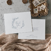 Minimale lebben | Dusty Blue Hartelijk dank Bedankkaart