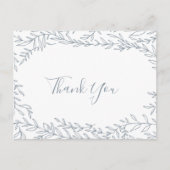 Minimale lebben | Dusty Blue Hartelijk dank Briefk Briefkaart (Voorkant)