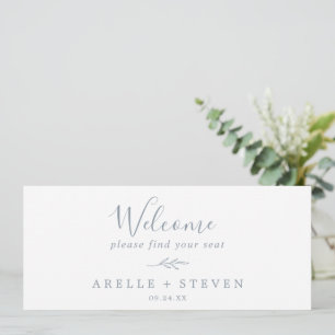 Minimale lebben   Dusty Blue Seating Chart Header