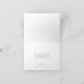 Minimale lebben | Gold Hartelijk dank Bedankkaart (Binnen)