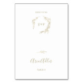 Minimale lebben | Gold Wedding Place Cards Kaart (Voorkant)