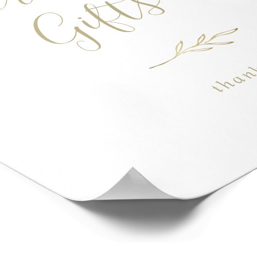 Minimale lebben | Goud en Kaart Poster (Hoek)