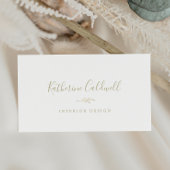 Minimale lebben | Goud Visitekaartje