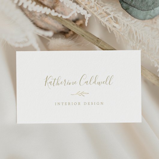 Minimale lebben | Goud Visitekaartje