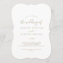 Minimale lebben | Goudmonogram rugbruiloft