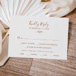 Minimale lebben | Keuze uit het menu Boho Cream RS<br><div class="desc">Deze minimale blaadboho roommenukaart is perfect voor een boho bruiloft. Het ontwerp is voorzien van een eenvoudig groen bladsilhouet in een aardig verbrand sinaasappel op een crèmeachtergrond met een minimalistische woestijnbohse stijl. Deze trouwreactiekaart vraagt gasten gemakkelijk welk eten ze willen bij je receptie.</div>