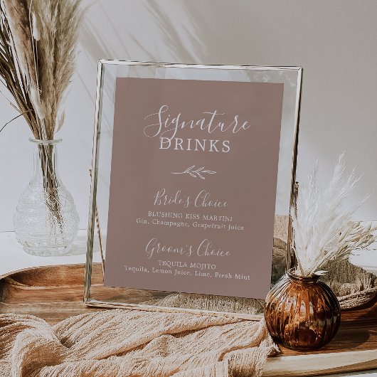 Minimale lebben | Neutraal Drink Poster